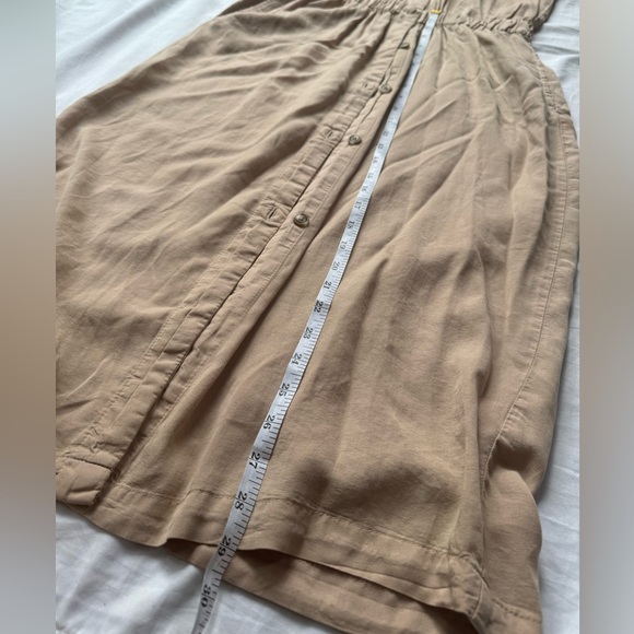 Thread + Supply Tan Button Up Dress - Small - Neutral/Minimalist - - Picture 8 of 12